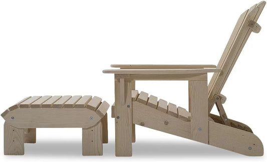 Gartenliege und Sonnenliege — aus Holz, mit Rückenlehne, 150 kg