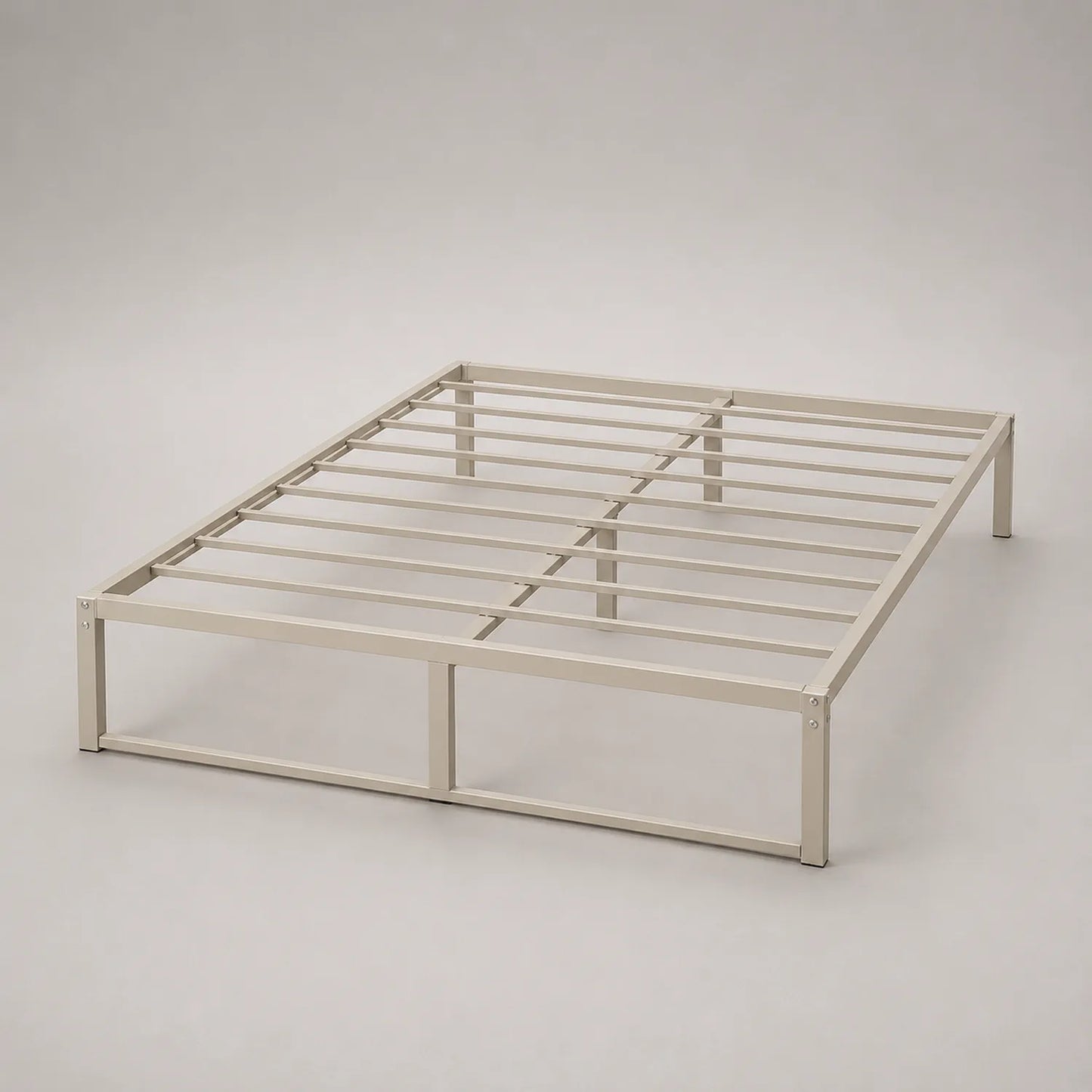 Metallbettgestell Stahl 200x160 cm Beige