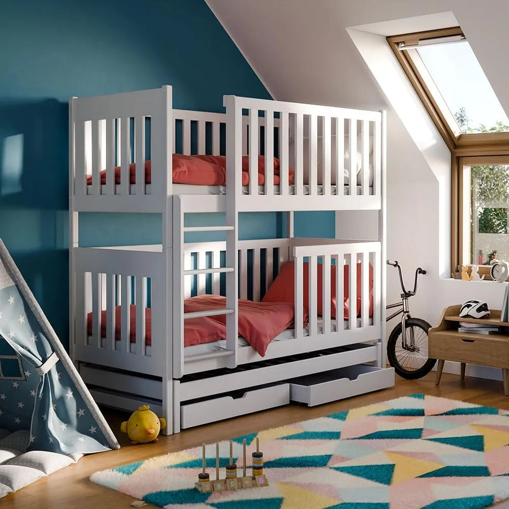 Kinderbett — für Kinder, 80 × 180 cm, weiß