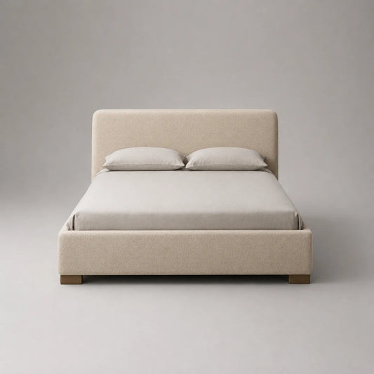 Doppelbett Stoff Polyester Beige 200x160 cm
