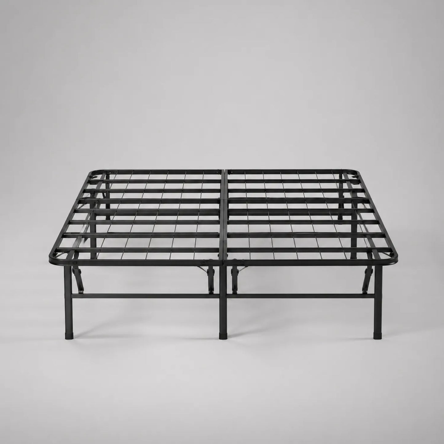 Metallbettgestell aus Stahl 140x200 cm Schwarz